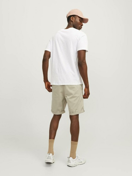 Jack & Jones Béžové pánské chino kraťasy Jack & Jones Bowie