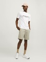 Jack & Jones Béžové pánské chino kraťasy Jack & Jones Bowie