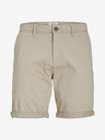 Jack & Jones Béžové pánské chino kraťasy Jack & Jones Bowie