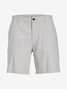 Jack & Jones Krémové pánské chino kraťasy s příměsí lnu Jack & Jones Ace