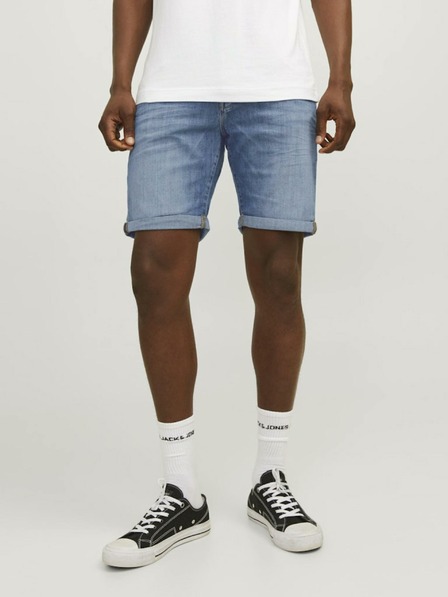Jack & Jones Modré pánské džínové kraťasy Jack & Jones Rick