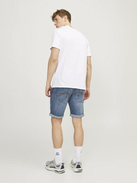 Jack & Jones Modré pánské džínové kraťasy Jack & Jones Rick