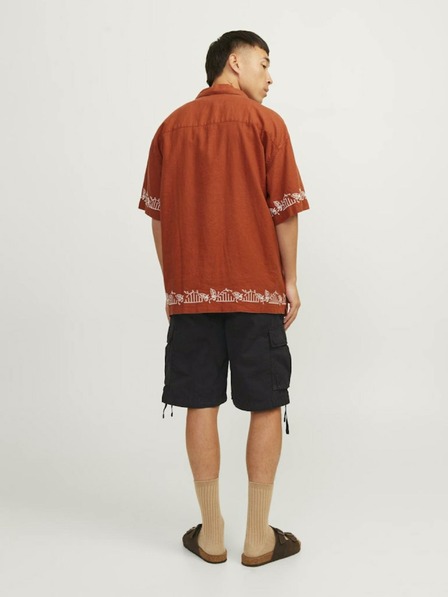 Jack & Jones Černé pánské cargo kraťasy Jack & Jones Cole