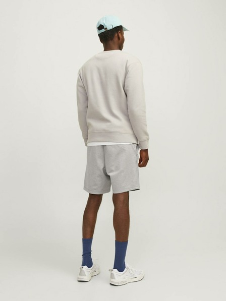 Jack & Jones Světle šedé pánské teplákové kraťasy Jack & Jones Gordon