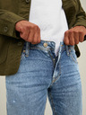 Jack & Jones Modré slim fit džíny s vyšisovaným efektem Jack & Jones Liam