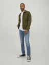 Jack & Jones Modré slim fit džíny s vyšisovaným efektem Jack & Jones Liam