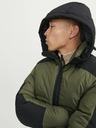 Jack & Jones Khaki pánská prošívaná zimní bunda Jack & Jones Otis