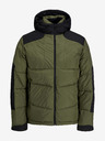 Jack & Jones Khaki pánská prošívaná zimní bunda Jack & Jones Otis
