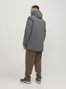 Jack & Jones Tmavě šedá pánská zimní parka Jack & Jones Tate