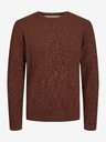 Jack & Jones Hnědý pánský svetr Jack & Jones Arthur