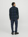 Jack & Jones Tmavě modrá pánská kostkovaná košile Jack & Jones Brook