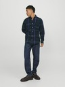Jack & Jones Tmavě modrá pánská kostkovaná košile Jack & Jones Brook