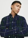 Jack & Jones Tmavě modrá pánská kostkovaná košile Jack & Jones Brook