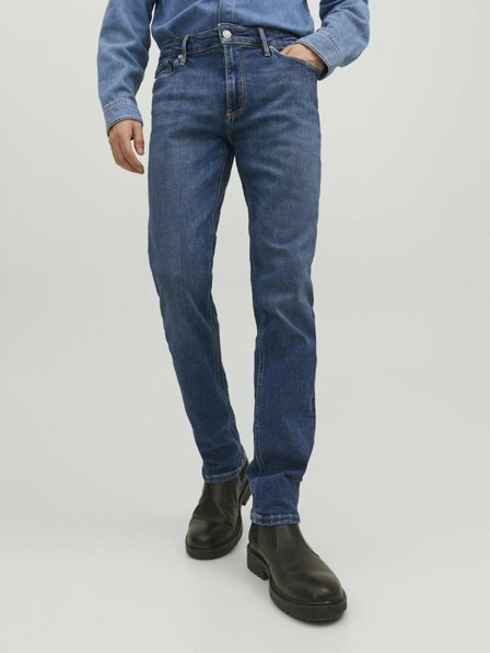Jack & Jones Tmavě modré pánské slim fit džíny Jack & Jones Clark