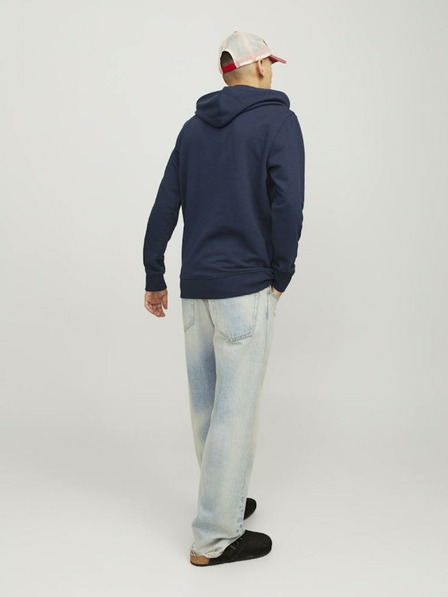 Jack & Jones Tmavě modrá pánská mikina s kapucí Jack & Jones Henry