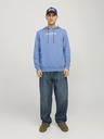 Jack & Jones Modrá pánská mikina s kapucí Jack & Jones Henry