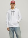 Jack & Jones Bílá pánská mikina s kapucí Jack & Jones Henry