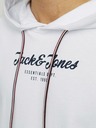 Jack & Jones Bílá pánská mikina s kapucí Jack & Jones Henry
