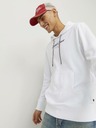 Jack & Jones Bílá pánská mikina s kapucí Jack & Jones Henry