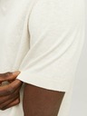 Jack & Jones Krémové pánské polo tričko s příměsí lnu Jack & Jones