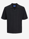 Jack & Jones Černé pánské polo tričko Jack & Jones Taormina