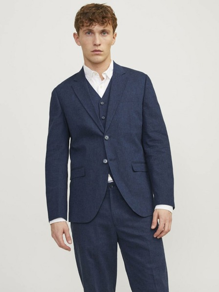 Jack & Jones Tmavě modré pánské sako Jack & Jones Riviera
