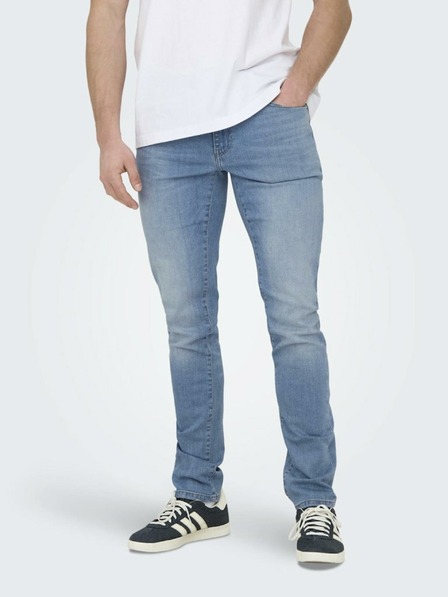ONLY & SONS Světle modré pánské slim fit džíny ONLY & SONS Loom