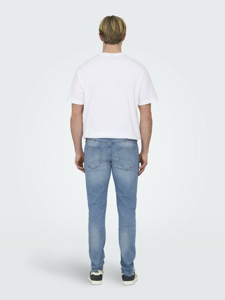 ONLY & SONS Světle modré pánské slim fit džíny ONLY & SONS Loom