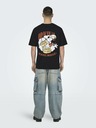 ONLY & SONS Černé pánské tričko ONLY & SONS Disney