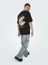 ONLY & SONS Černé pánské tričko ONLY & SONS Disney