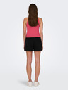 ONLY Tmavě růžový dámský žebrovaný basic top ONLY Emma