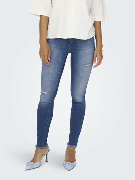 ONLY Modré dámské skinny fit džíny ONLY Blush