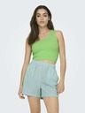 ONLY Světle zelené dámské crop top tílko ONLY Gven