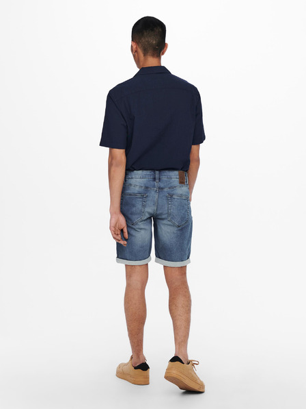 ONLY & SONS Modré džínové kraťasy ONLY & SONS-Spy