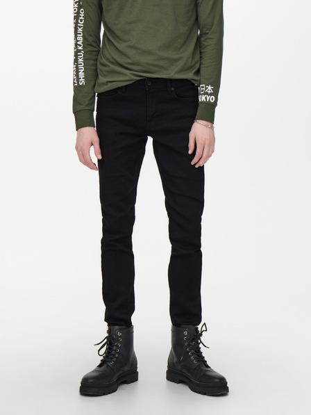 ONLY & SONS Černé slim fit džíny ONLY & SONS Loom