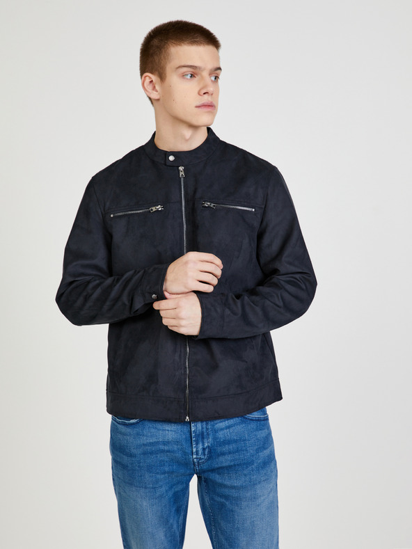 ONLY & SONS Černá bunda v semišové úpravě ONLY & SONS Willow