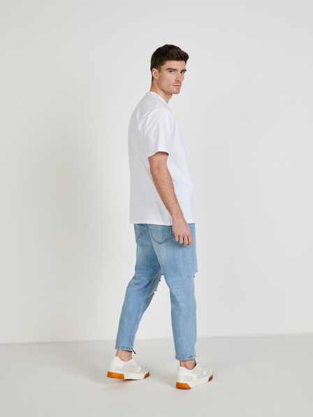 ONLY & SONS Bílé basic tričko ONLY & SONS Fred