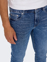 ONLY & SONS Tmavě modré pánské slim fit džíny ONLY & SONS Loom