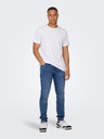 ONLY & SONS Tmavě modré pánské slim fit džíny ONLY & SONS Loom