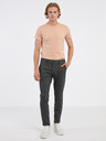 ONLY & SONS Tmavě šedé pánské žíhané chino kalhoty ONLY & SONS Mark