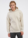 ONLY & SONS Béžová pánská basic mikina s kapucí ONLY & SONS Dan