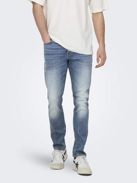 ONLY & SONS Světle modré pánské slim fit džíny ONLY & SONS Loom