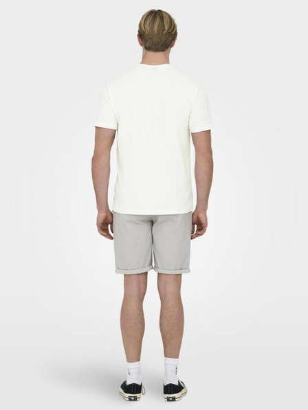 ONLY & SONS Krémové pánské tričko ONLY & SONS Kolton