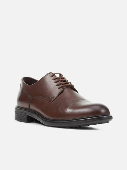 Geox Hnědá pánská společenská obuv Geox Walk Pleasure