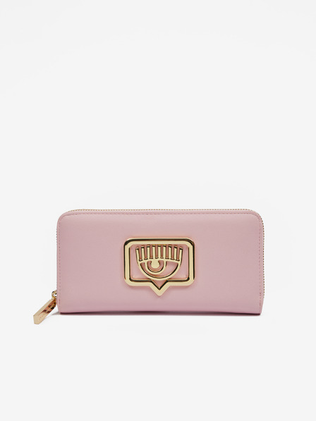 CHIARA FERRAGNI Světle růžová dámská peněženka CHIARA FERRAGNI Eyelike Buckle
