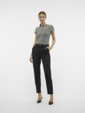 AWARE by VERO MODA Bílo-černé dámské pruhované tričko AWARE by VERO MODA