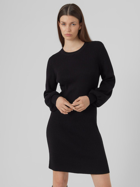 AWARE by VERO MODA Černé dámské svetrové šaty AWARE by VERO MODA Haya