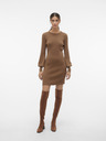 AWARE by VERO MODA Hnědé dámské svetrové šaty AWARE by VERO MODA Haya
