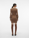 AWARE by VERO MODA Hnědé dámské svetrové šaty AWARE by VERO MODA Haya