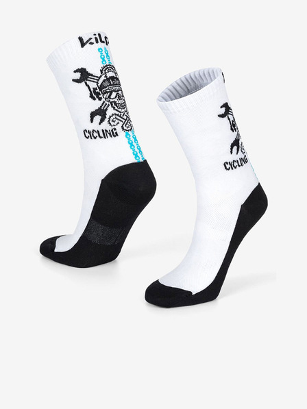Kilpi Černo-bílé unisex sportovní ponožky Kilpi Spurt